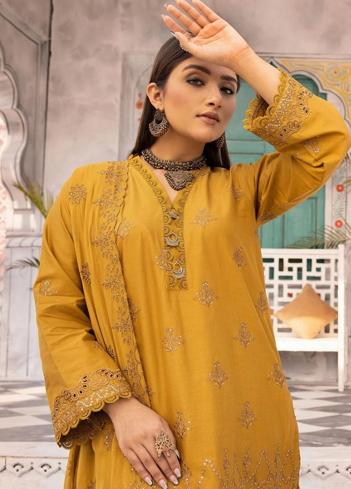 Azure By Aalaya Embroidered Lawn Suits Unstitched 3 Piece ALY23A D-2 - Summer Collection