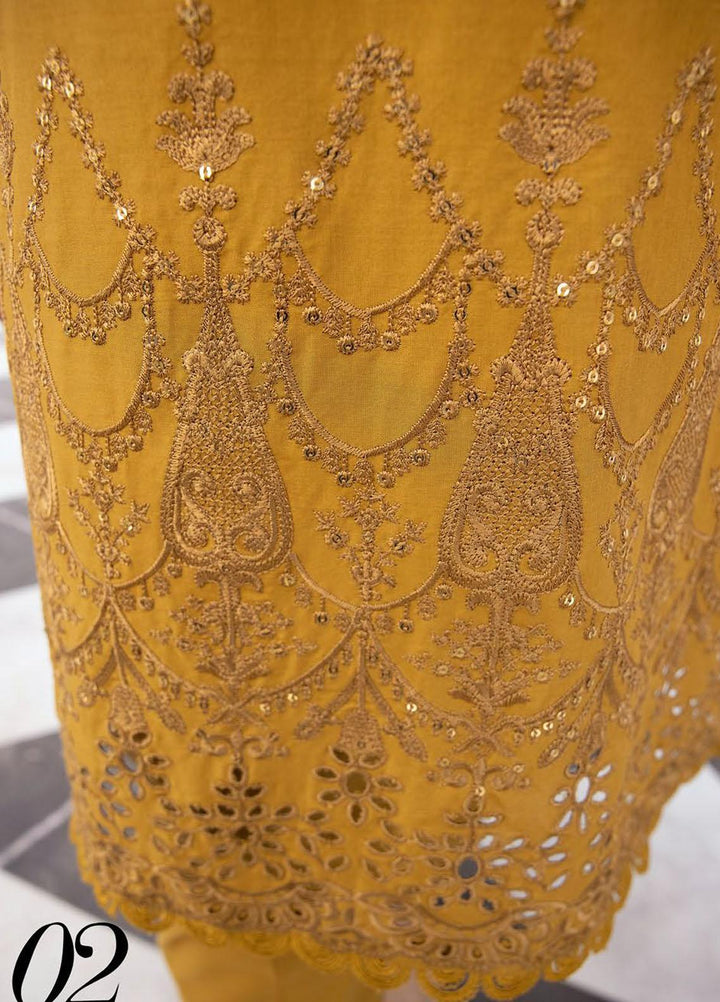 Azure By Aalaya Embroidered Lawn Suits Unstitched 3 Piece ALY23A D-2 - Summer Collection