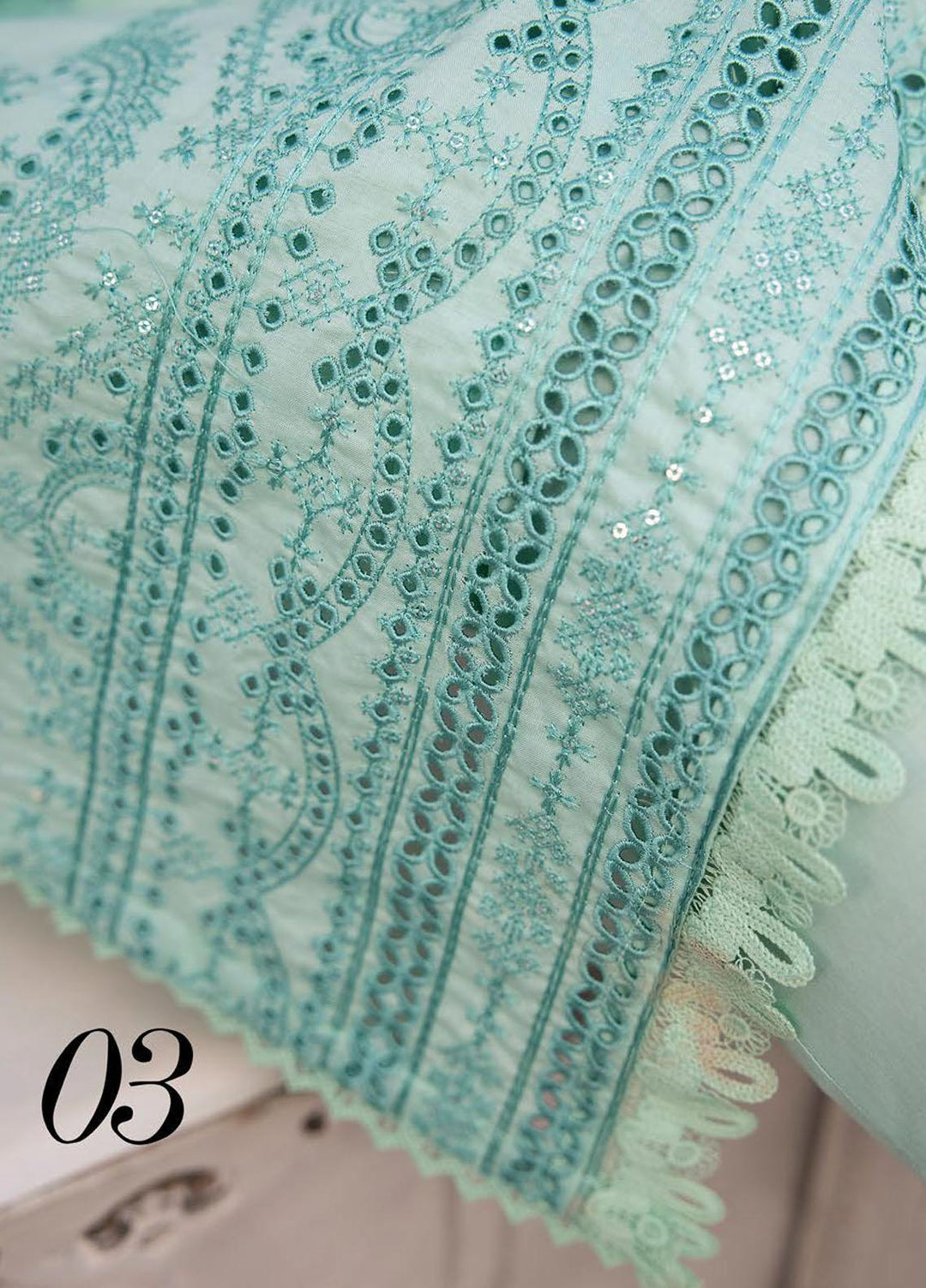 Azure By Aalaya Embroidered Lawn Suits Unstitched 3 Piece ALY23A D-3 - Summer Collection