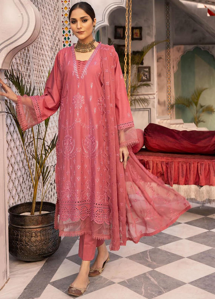 Azure By Aalaya Embroidered Lawn Suits Unstitched 3 Piece ALY23A D-4 - Summer Collection