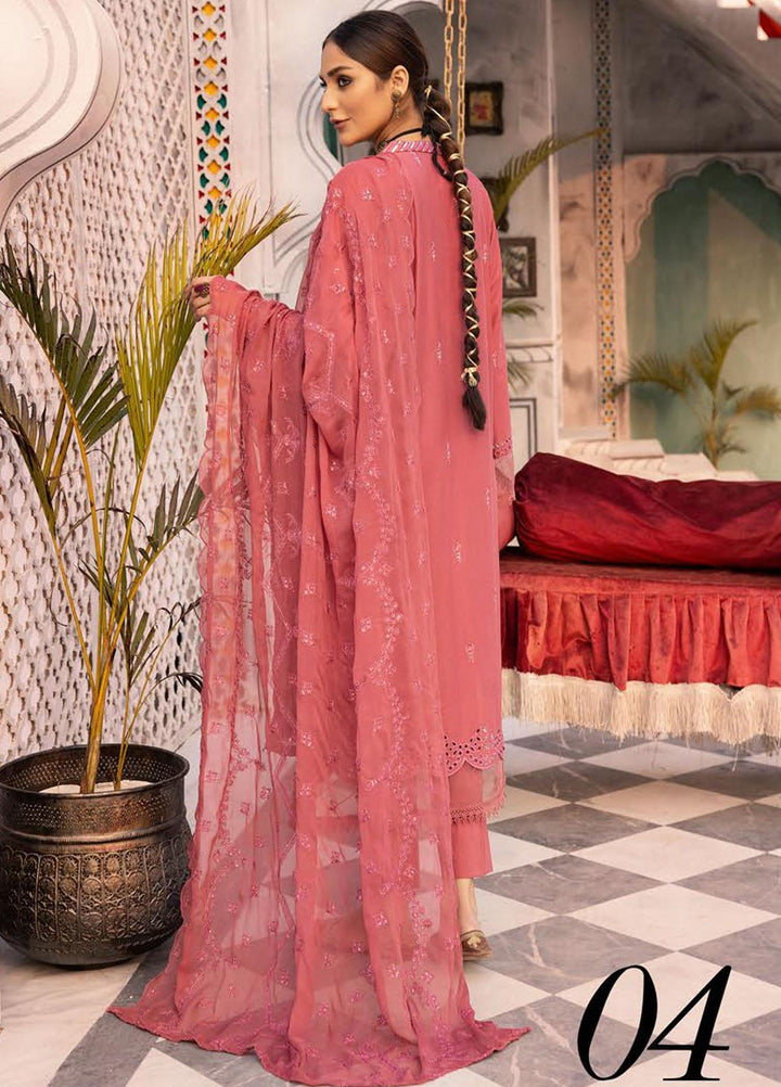 Azure By Aalaya Embroidered Lawn Suits Unstitched 3 Piece ALY23A D-4 - Summer Collection