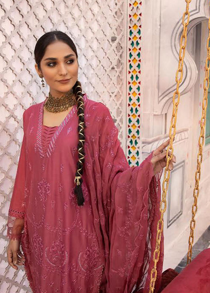 Azure By Aalaya Embroidered Lawn Suits Unstitched 3 Piece ALY23A D-4 - Summer Collection