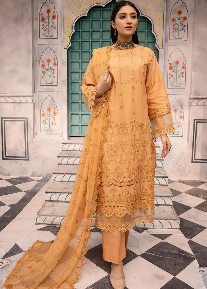 Azure By Aalaya Embroidered Lawn Suits Unstitched 3 Piece ALY23A D-5 - Summer Collection