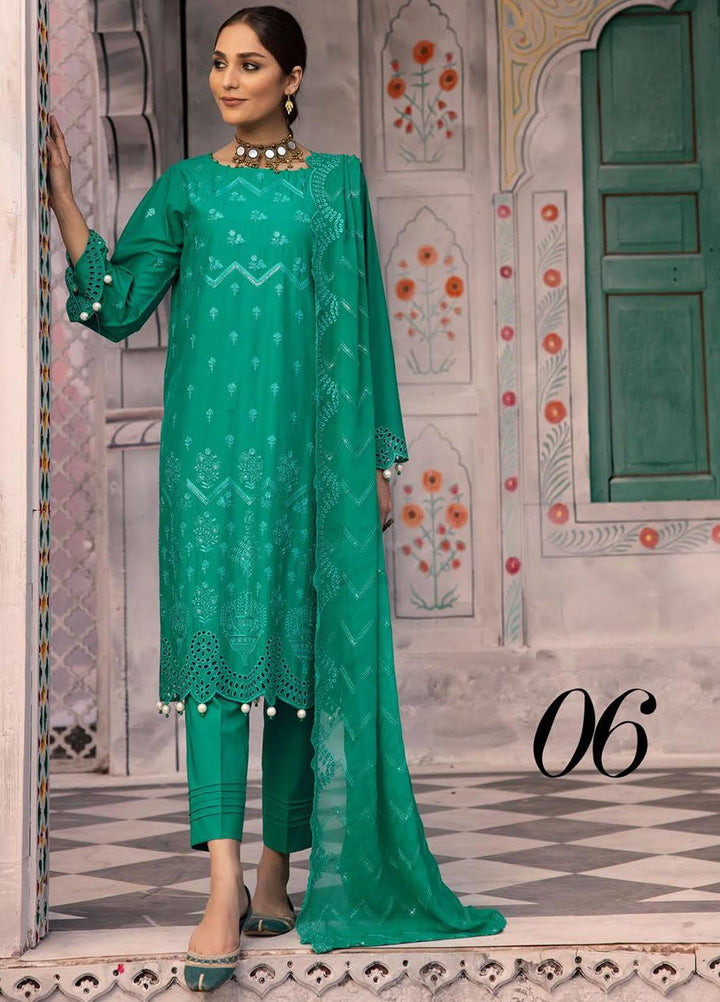 Azure By Aalaya Embroidered Lawn Suits Unstitched 3 Piece ALY23A D-6 - Summer Collection