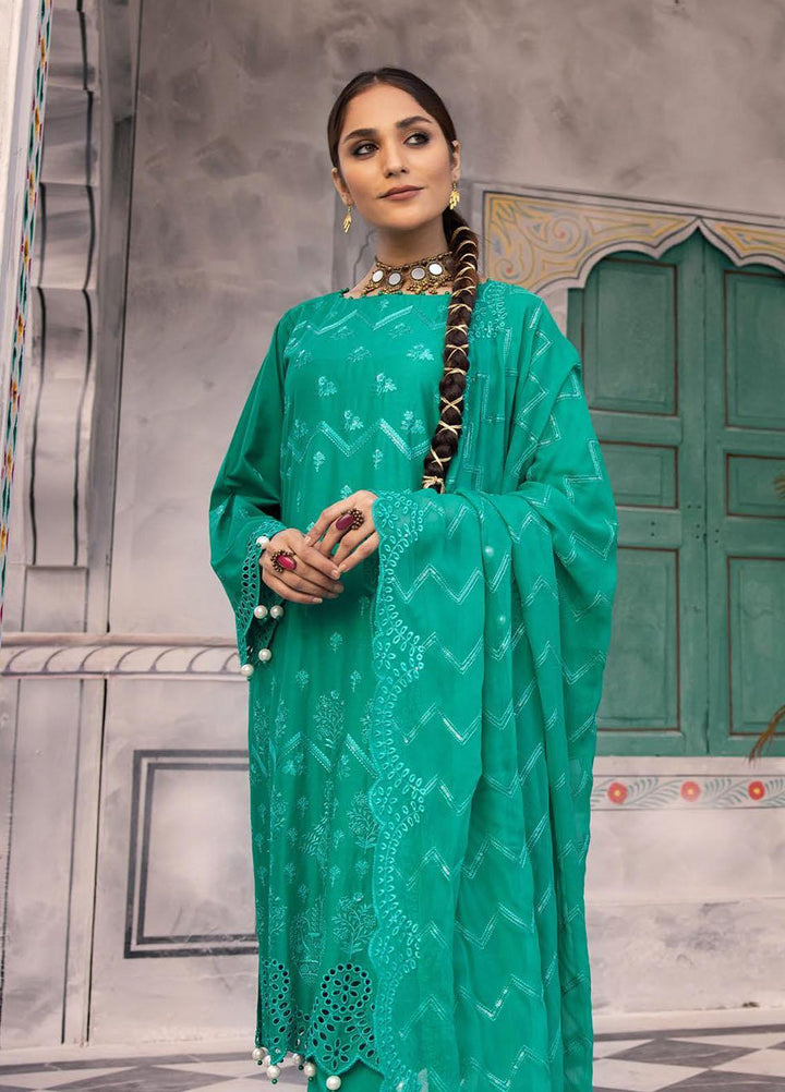 Azure By Aalaya Embroidered Lawn Suits Unstitched 3 Piece ALY23A D-6 - Summer Collection