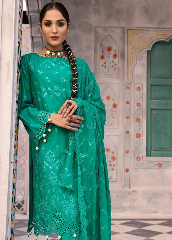 Azure By Aalaya Embroidered Lawn Suits Unstitched 3 Piece ALY23A D-6 - Summer Collection