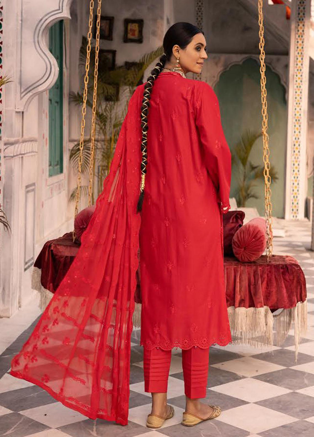 Azure By Aalaya Embroidered Lawn Suits Unstitched 3 Piece ALY23A D-7 - Summer Collection