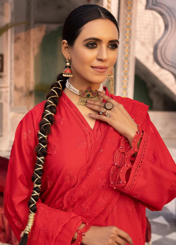 Azure By Aalaya Embroidered Lawn Suits Unstitched 3 Piece ALY23A D-7 - Summer Collection