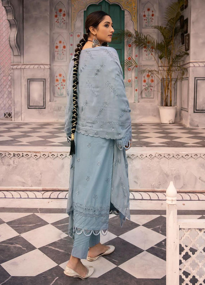 Azure By Aalaya Embroidered Lawn Suits Unstitched 3 Piece ALY23A D-8 - Summer Collection