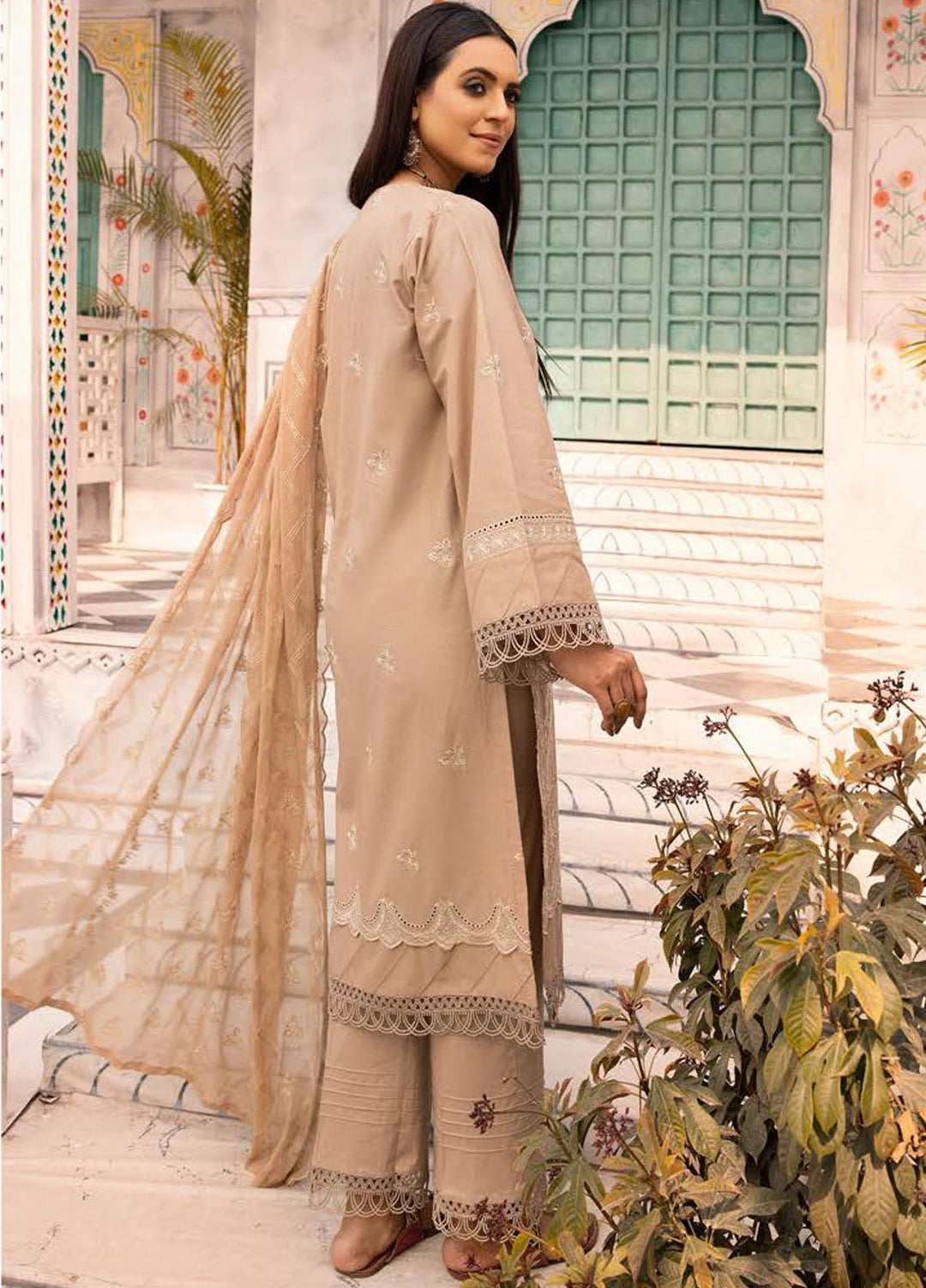 Azure By Aalaya Embroidered Lawn Suits Unstitched 3 Piece ALY23A D-9 - Summer Collection