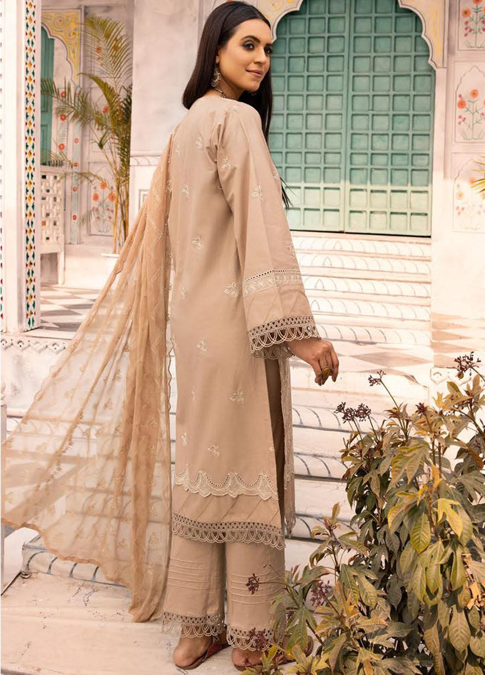 Azure By Aalaya Embroidered Lawn Suits Unstitched 3 Piece ALY23A D-9 - Summer Collection