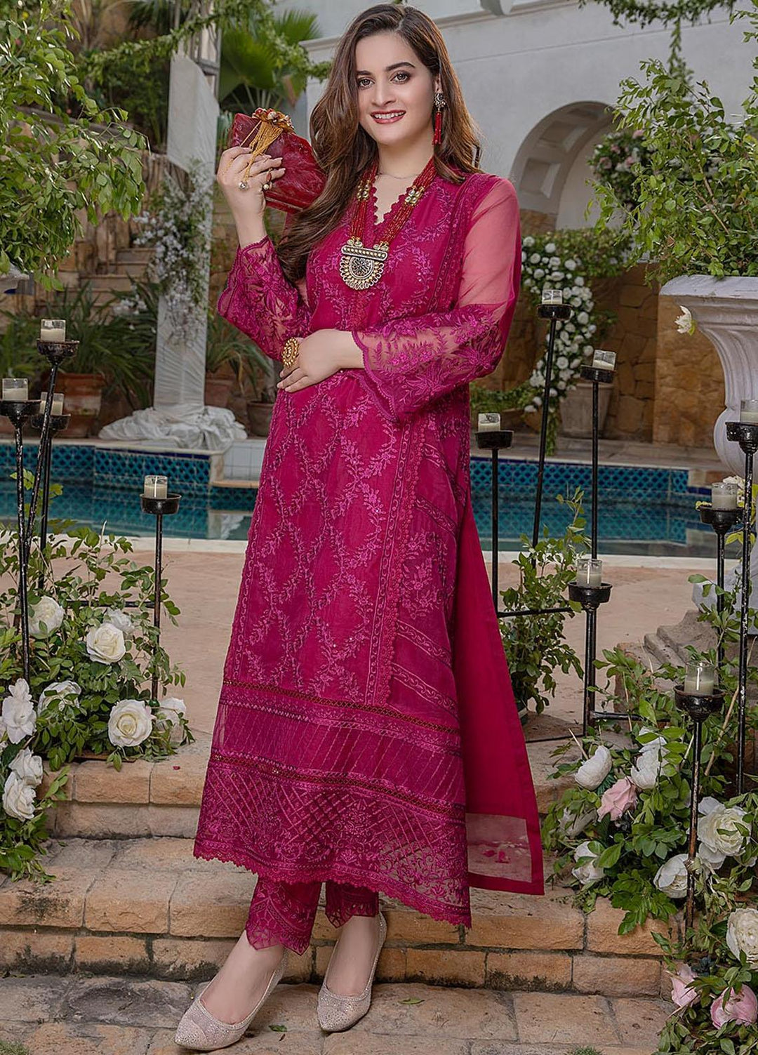 Azure Luxury Pret   2 Piece Dress Blooming Bell BB264