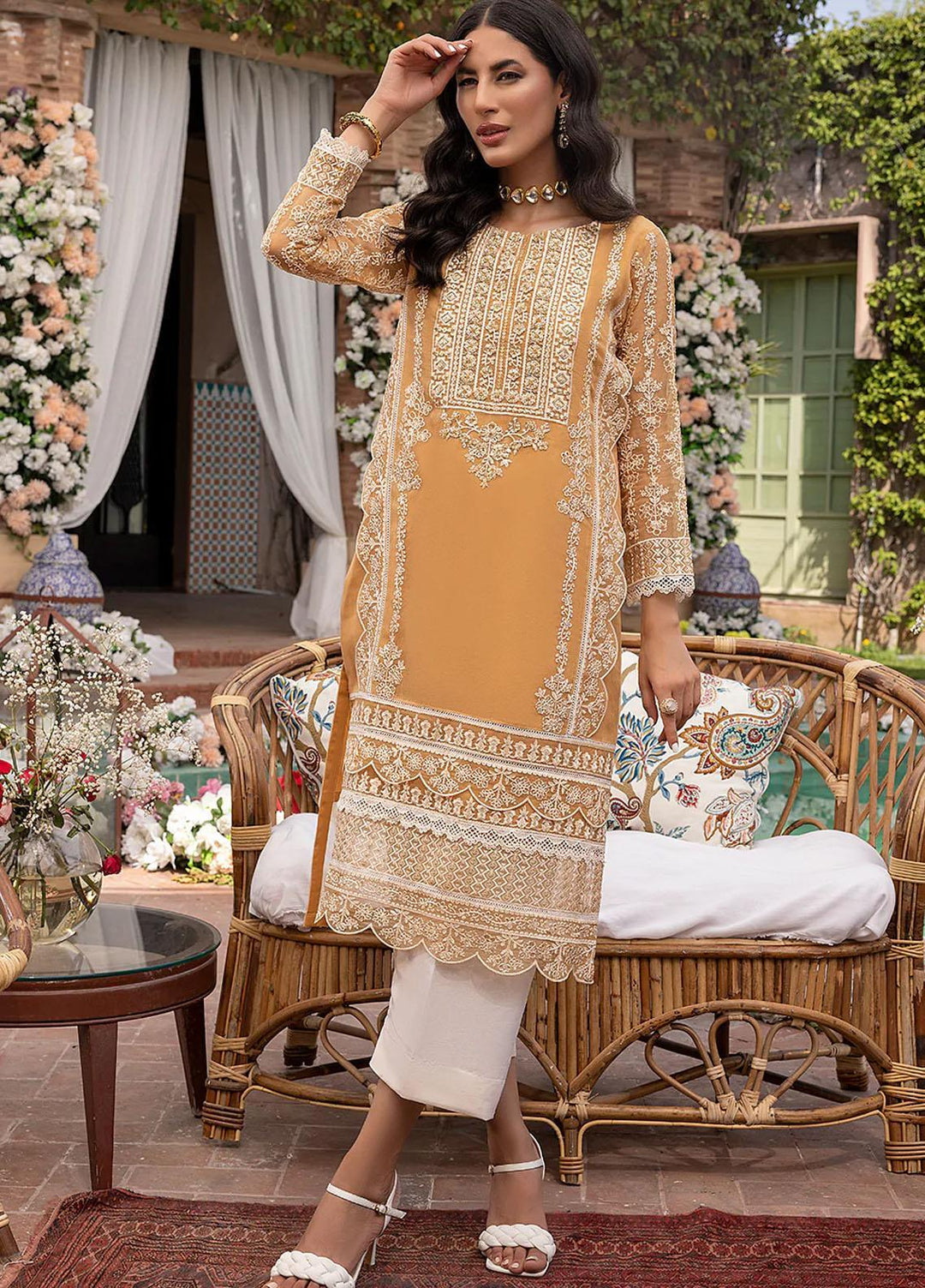 Azure Luxury Pret   2 Piece Dress Maple MP289