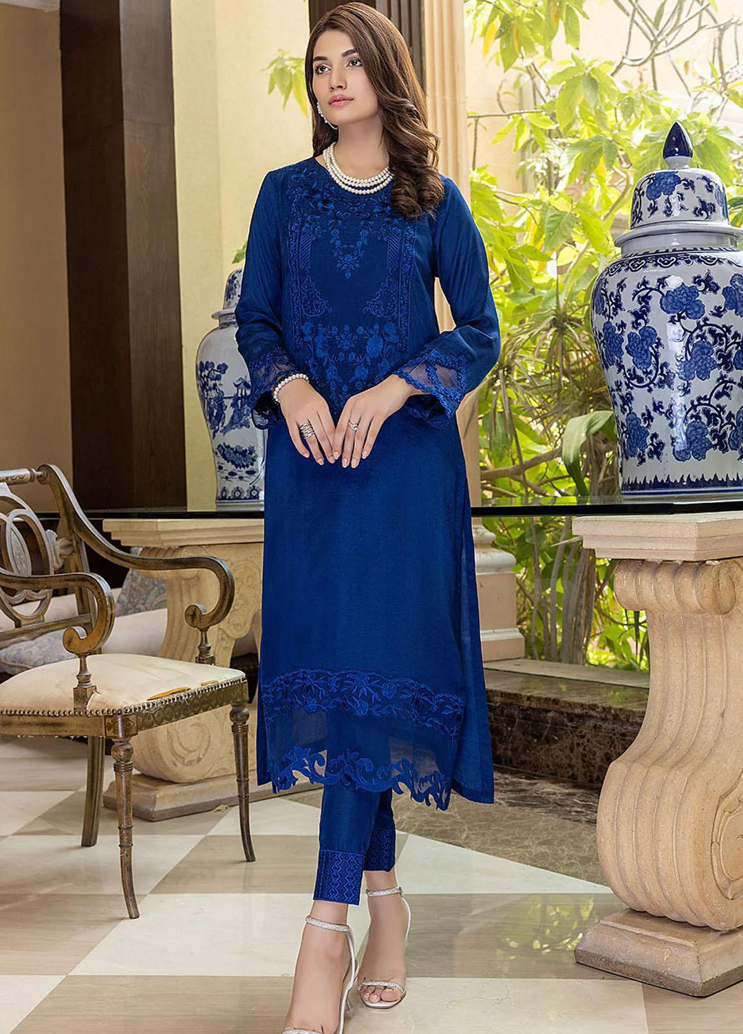 Azure Luxury Pret   2 Piece Dress Royal Glint RG301