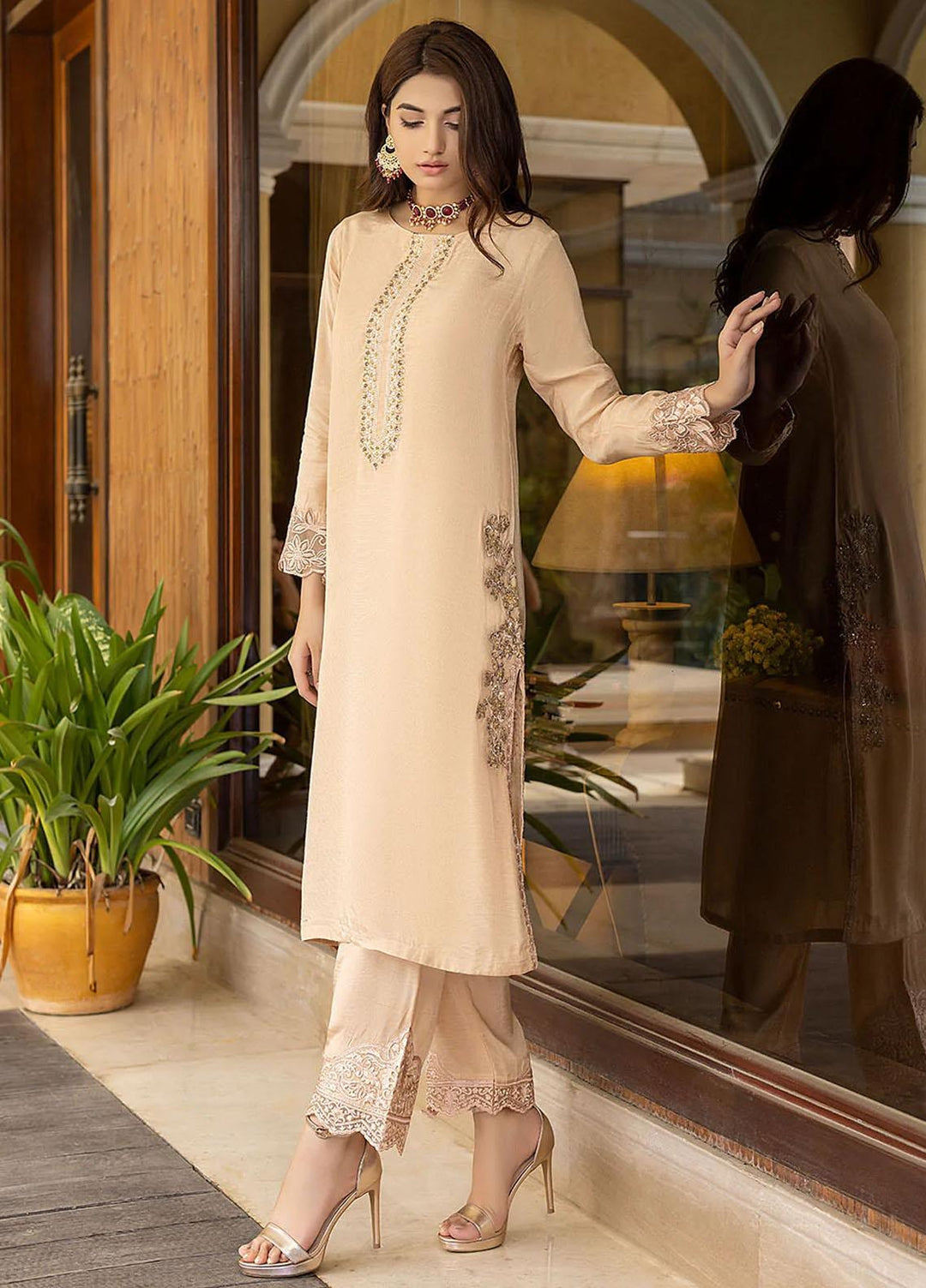Azure Luxury Pret   2 Piece Dress Sun Dusk SD306