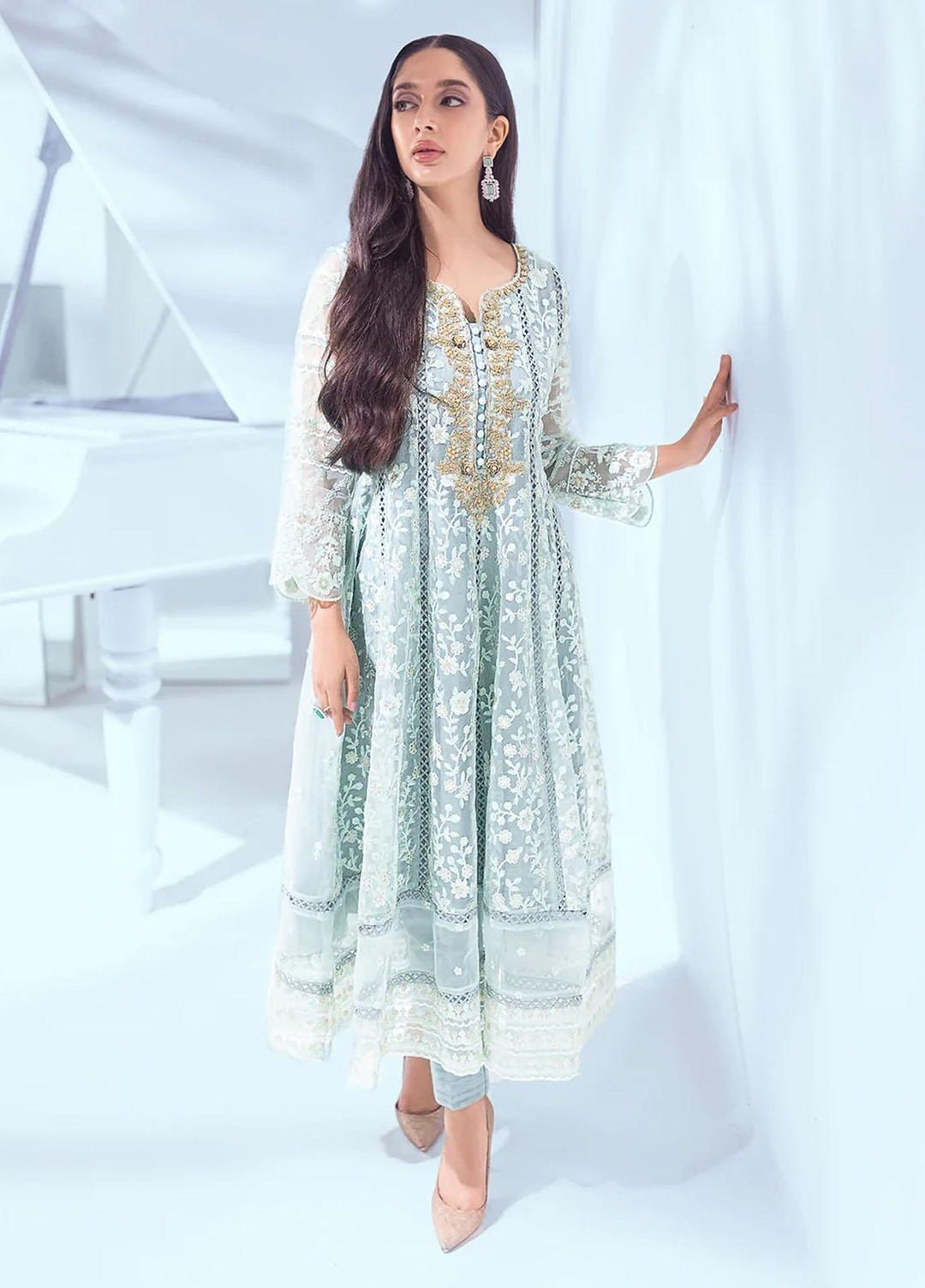 Azure Luxury Pret   2 Piece Dress Fantasia FT318