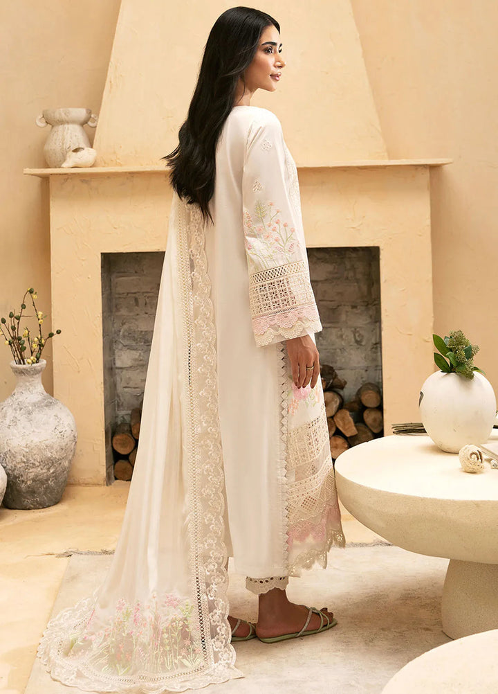 Azure Embroidered Suit Unstitched 3 Piece AZU24PC 58 Blissful Snow - Luxury Collection