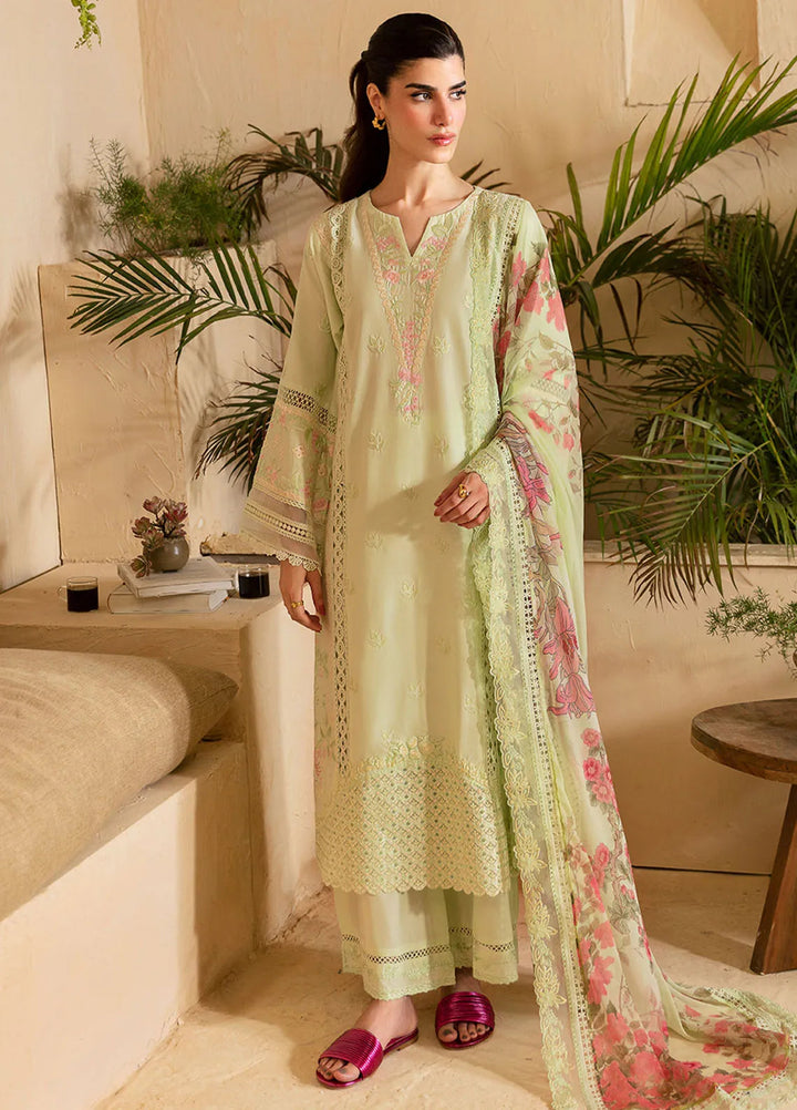 Azure Embroidered Suit Unstitched 3 Piece AZU24PC 63 Meadow Mist - Luxury Collection