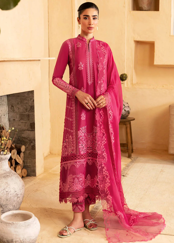 Azure Embroidered Suit Unstitched 3 Piece AZU24PC 64 Cherry Bliss - Luxury Collection