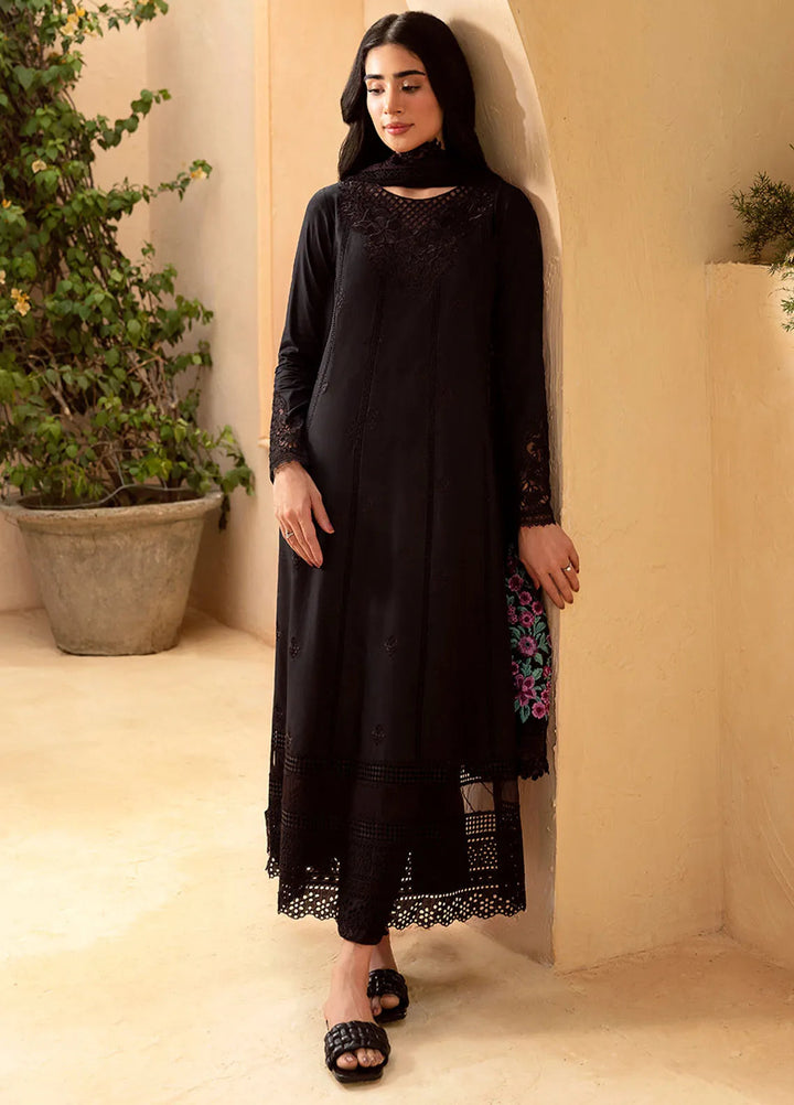 Azure Embroidered Suit Unstitched 3 Piece AZU24PC 65 Midnight Rose - Luxury Collection