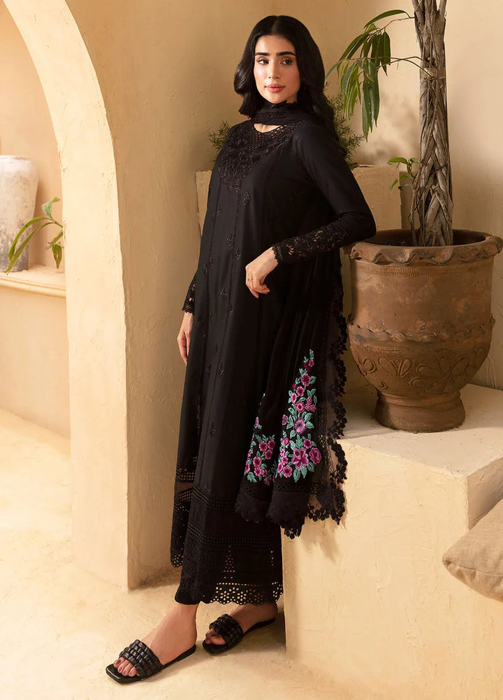 Azure Embroidered Suit Unstitched 3 Piece AZU24PC 65 Midnight Rose - Luxury Collection