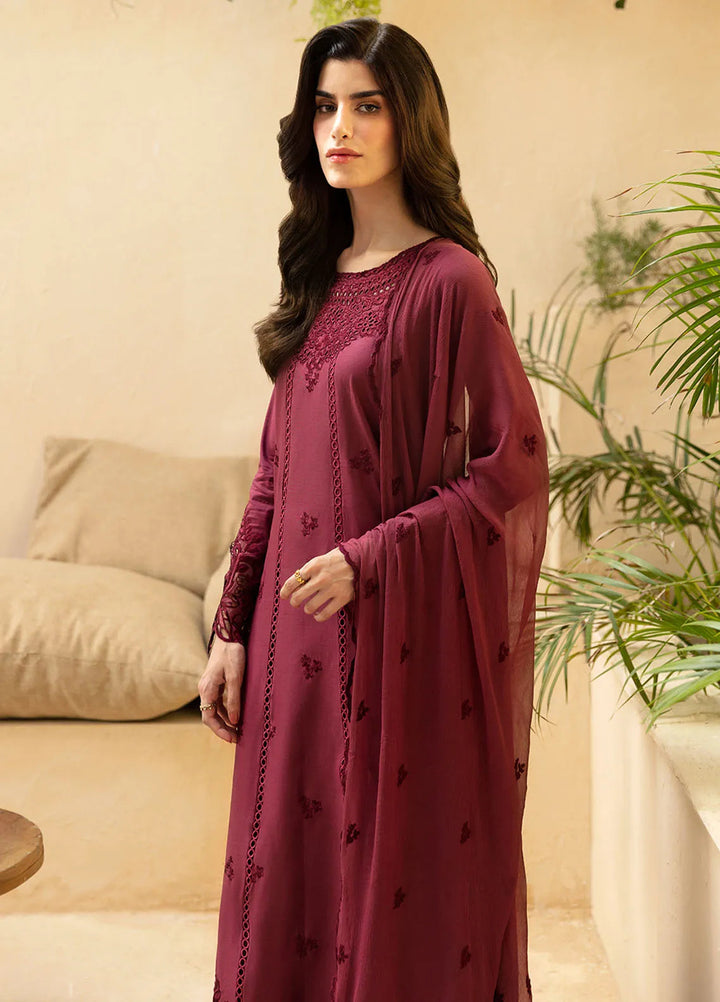 Azure Embroidered Suit Unstitched 3 Piece AZU24PC 66 Berry Delight - Luxury Collection