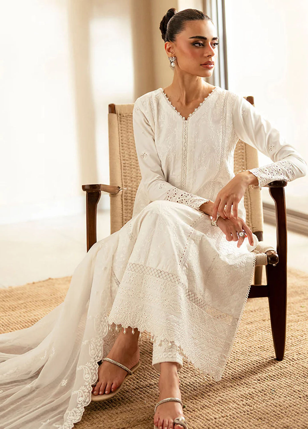 Azure Embroidered Lawn Suits Unstitched 3 Piece AZU25LL Serene Opal - Summer Collection