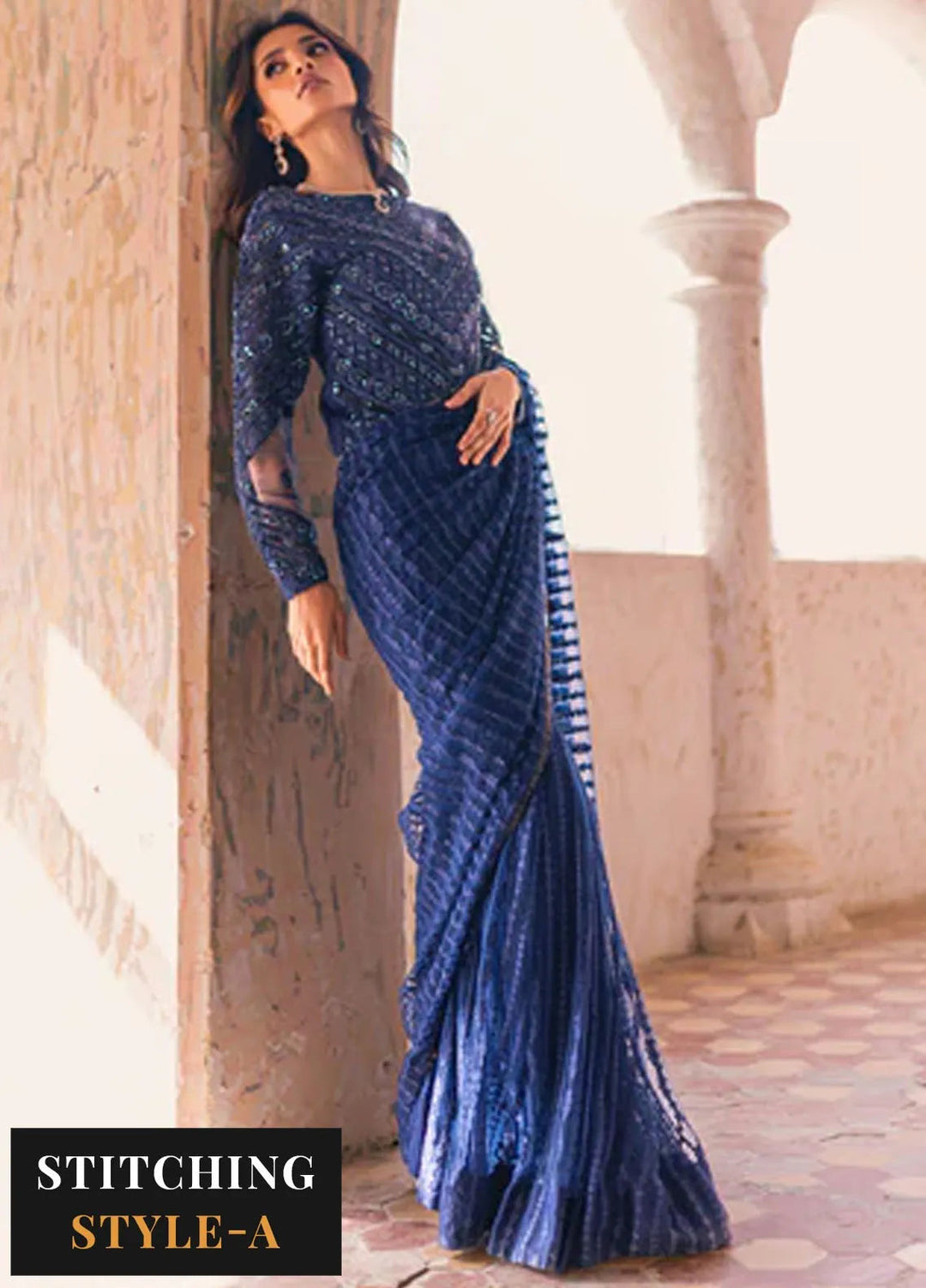 Azure Embroidered Net Suit Unstitched 3 Piece AZ24W Ghazal - Formals Collection