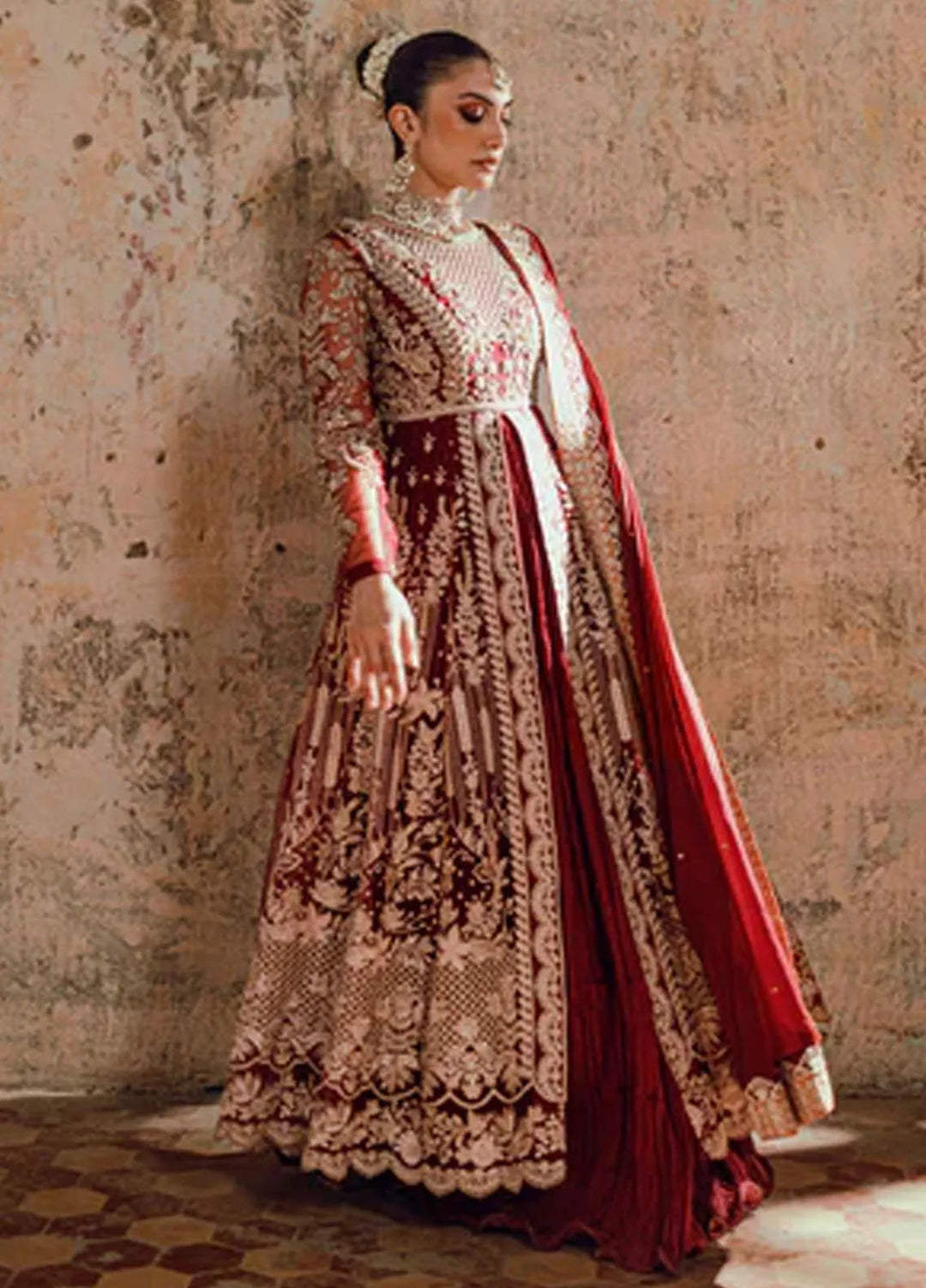 Azure Embroidered Net Suit Unstitched 3 Piece AZ24W Hoor - Formals Collection