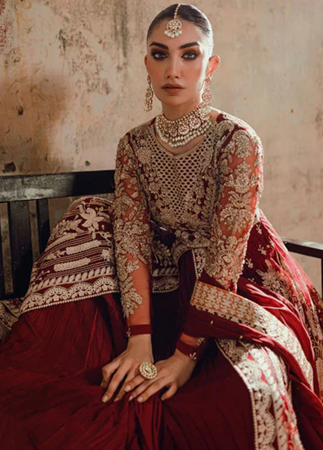 Azure Embroidered Net Suit Unstitched 3 Piece AZ24W Hoor - Formals Collection
