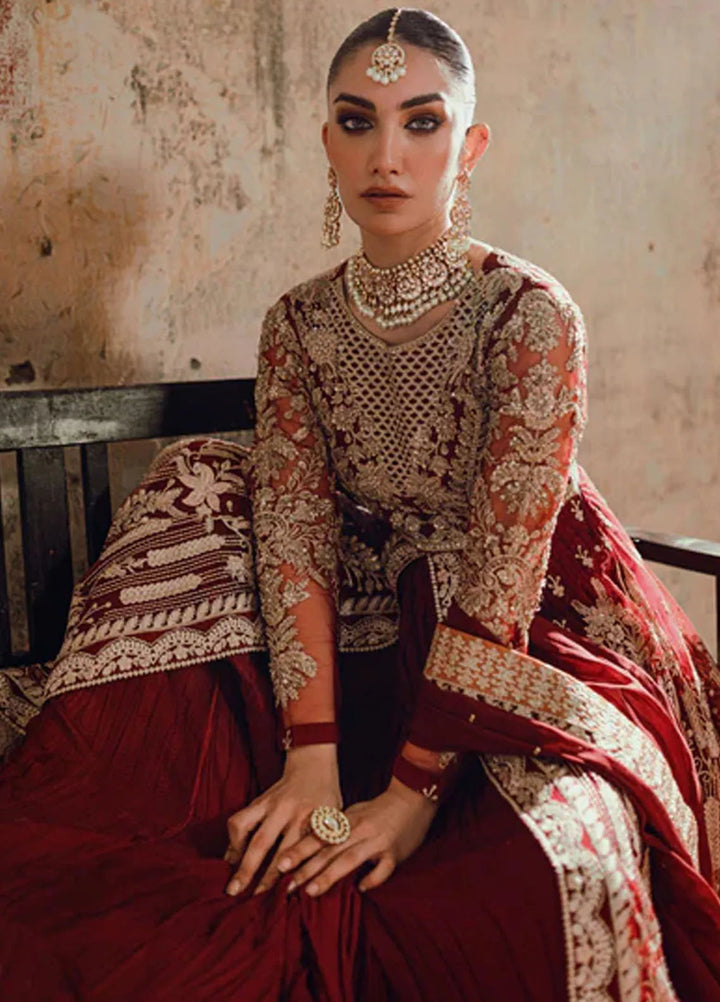 Azure Embroidered Net Suit Unstitched 3 Piece AZ24W Hoor - Formals Collection