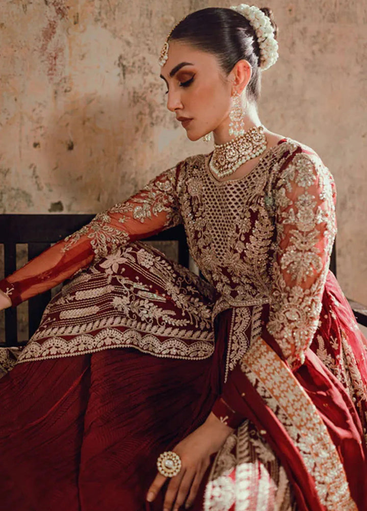 Azure Embroidered Net Suit Unstitched 3 Piece AZ24W Hoor - Formals Collection