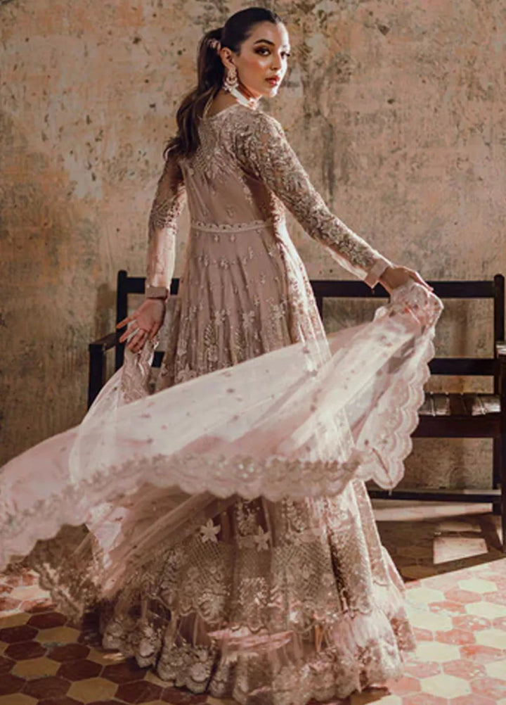 Azure Embroidered Net Suit Unstitched 3 Piece AZ24W Nayaab - Formals Collection
