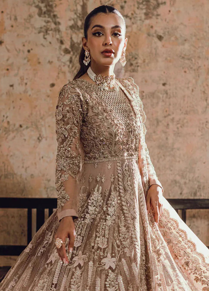 Azure Embroidered Net Suit Unstitched 3 Piece AZ24W Nayaab - Formals Collection