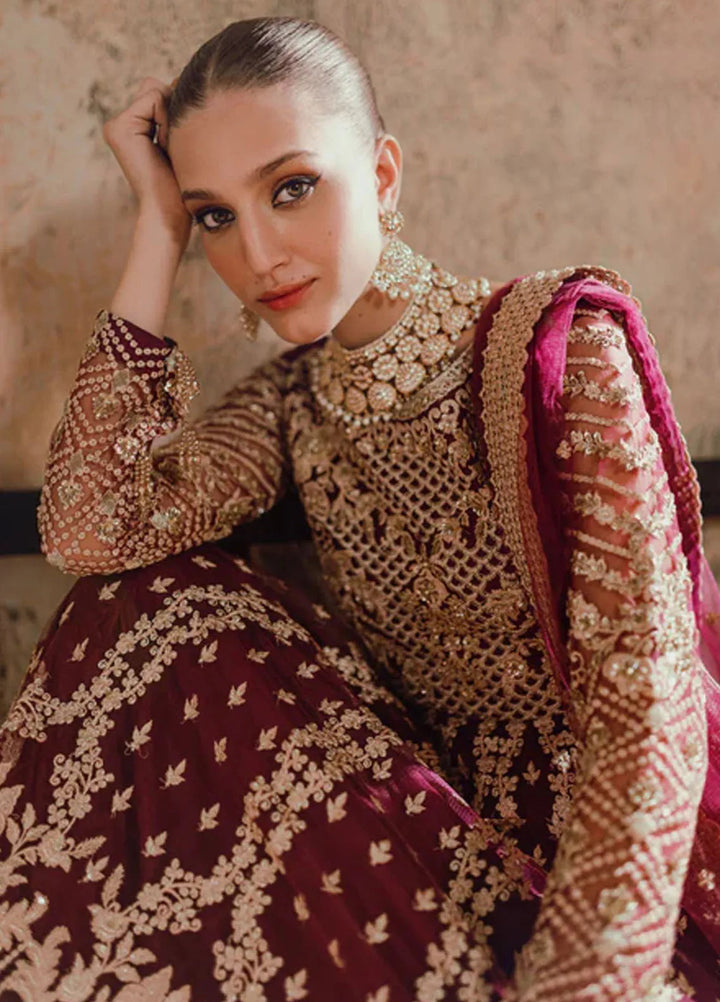 Azure Embroidered Net Suit Unstitched 3 Piece AZ24W Parisa - Formals Collection