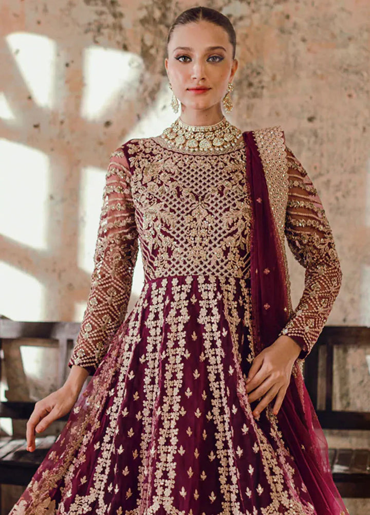 Azure Embroidered Net Suit Unstitched 3 Piece AZ24W Parisa - Formals Collection