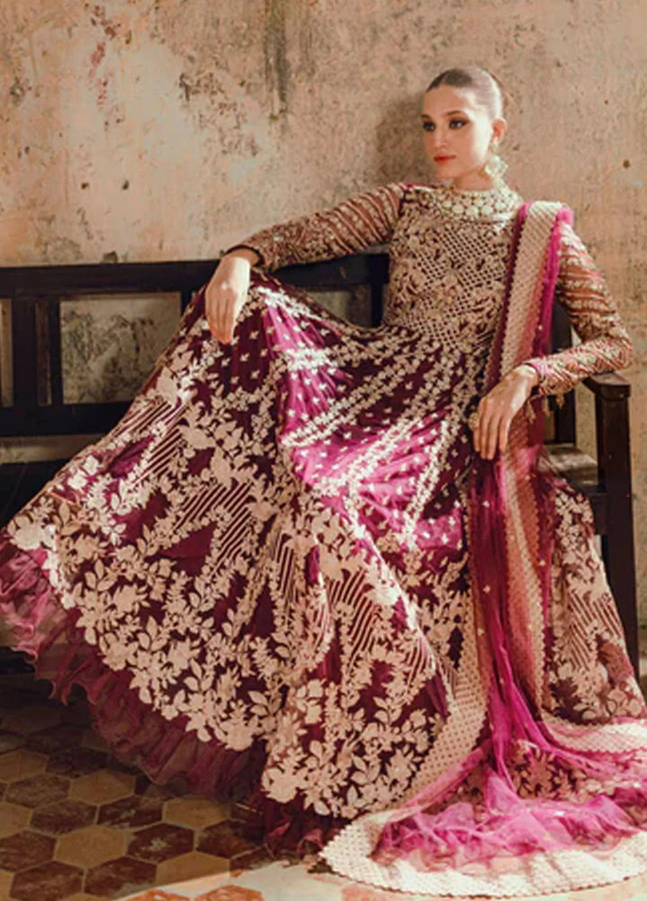 Azure Embroidered Net Suit Unstitched 3 Piece AZ24W Parisa - Formals Collection