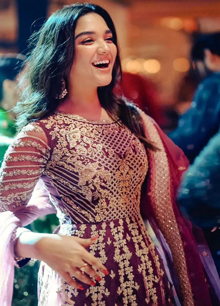 Azure Embroidered Net Suit Unstitched 3 Piece AZ24W Parisa - Formals Collection