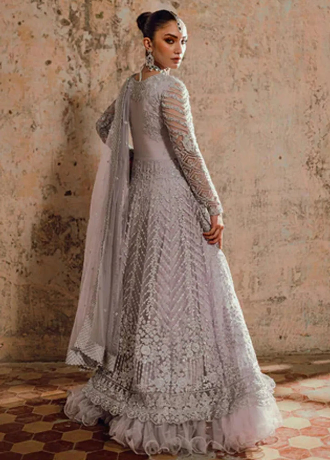 Azure Embroidered Net Suit Unstitched 3 Piece AZ24W Sehar - Formals Collection