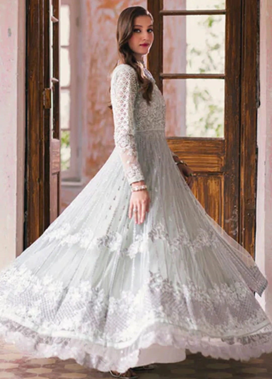 Azure Embroidered Net Suit Unstitched 4 Piece AZ24W Aarzoo - Formals Collection