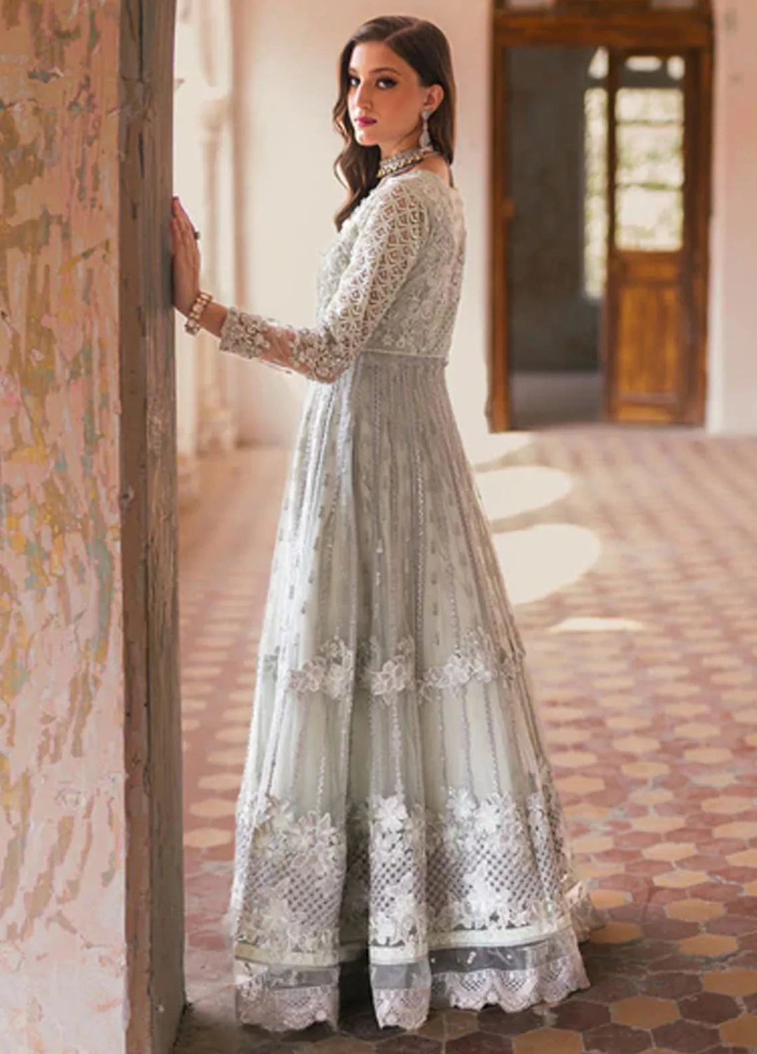 Azure Embroidered Net Suit Unstitched 4 Piece AZ24W Aarzoo - Formals Collection