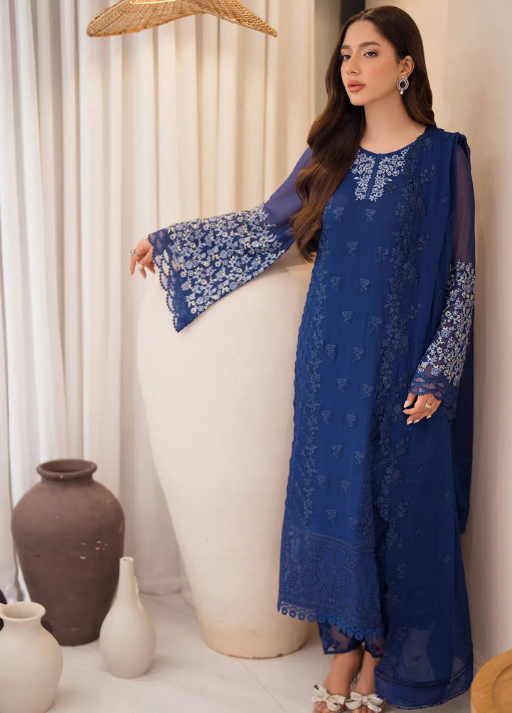 Azure Embroidered Suit Unstitched 3 Piece AZU24EU Azure Breeze - Festive Collection
