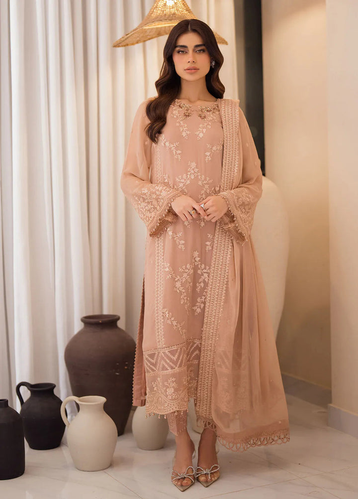 Azure Embroidered Suit Unstitched 3 Piece AZU24EU Beige Bliss - Festive Collection