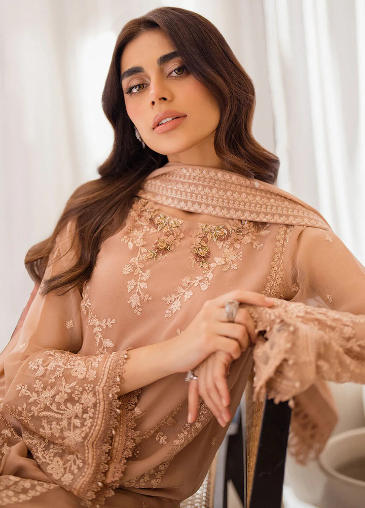 Azure Embroidered Suit Unstitched 3 Piece AZU24EU Beige Bliss - Festive Collection
