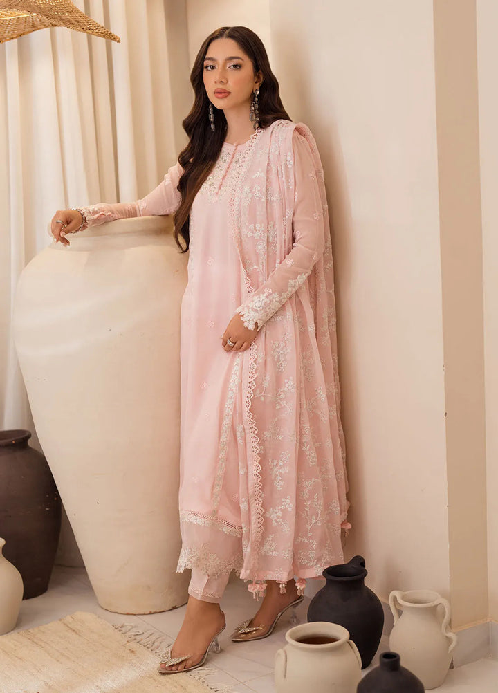 Azure Embroidered Suit Unstitched 3 Piece AZU24EU Rosy Glow - Festive Collection