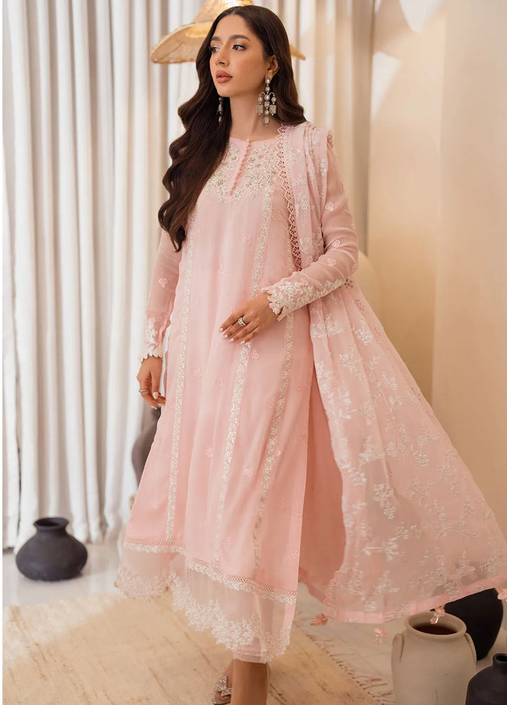 Azure Embroidered Suit Unstitched 3 Piece AZU24EU Rosy Glow - Festive Collection