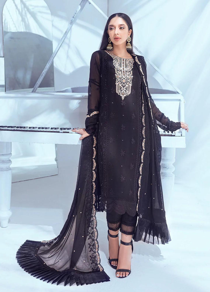 Azure Pret  Chiffon 3 Piece Suit Smoky Wood SWES005