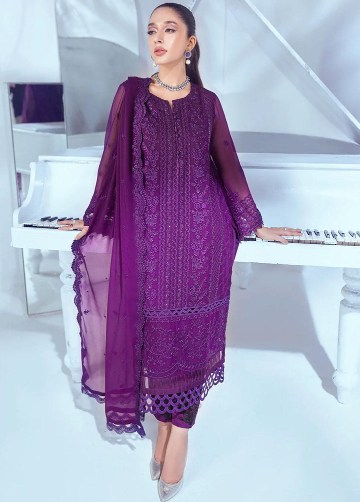 Azure Pret  Chiffon 3 Piece Suit Shining Daisy SDES007