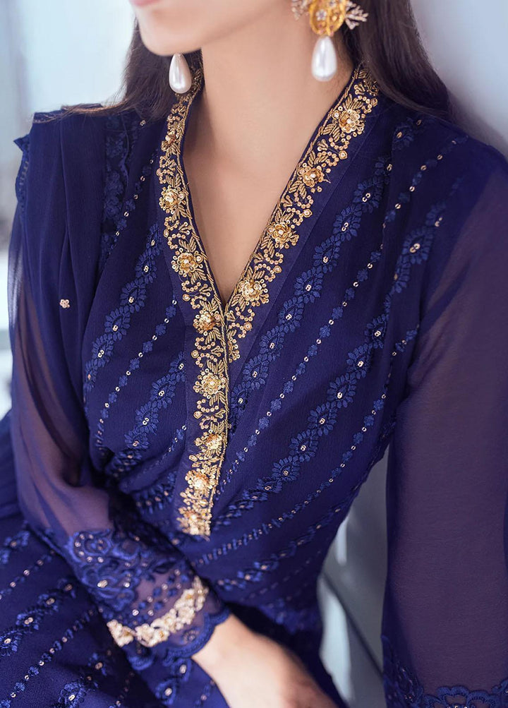 Azure Pret  Chiffon 3 Piece Suit Splendens SDES001