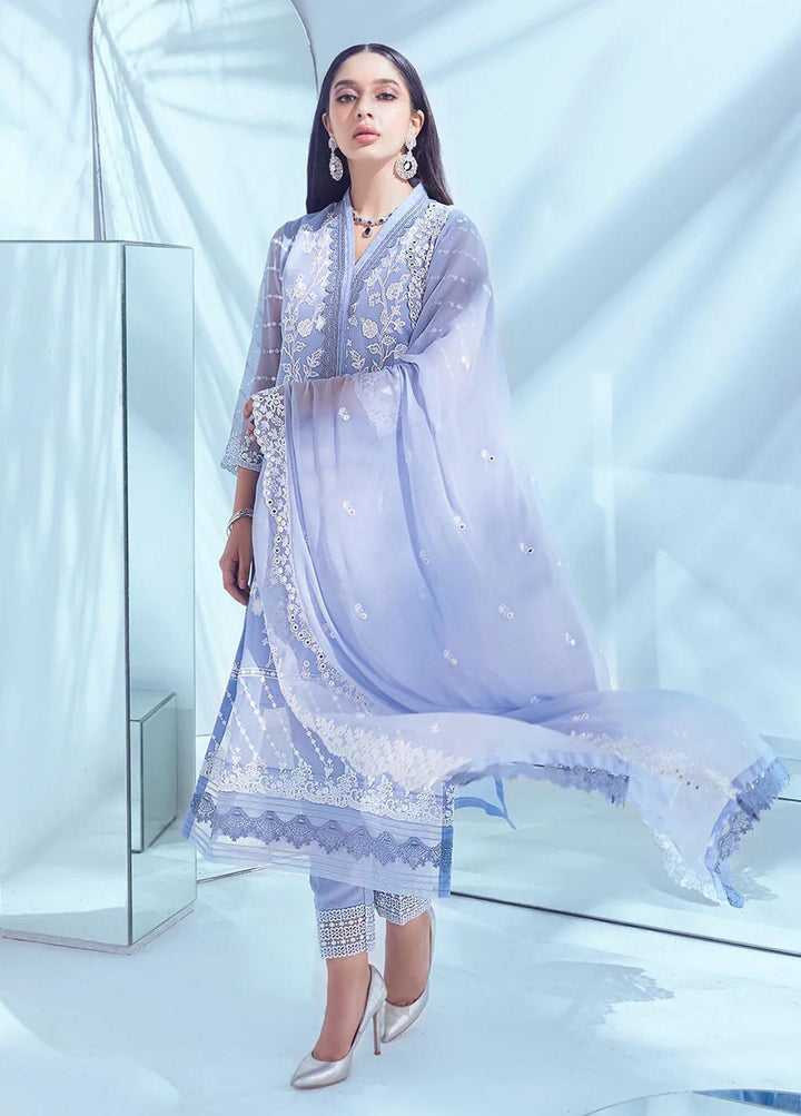 Azure Pret  Chiffon 3 Piece Suit Trinket TKES002